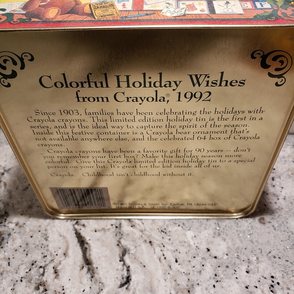 Crayola crayon 1992 collectable tin can. - Picture 7 of 7